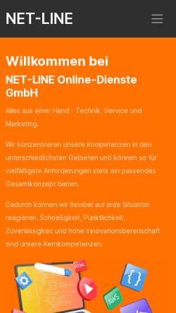 Vorschau der mobilen Webseite www.netline-services.de, Salat-Dealer
