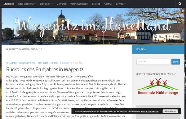 Vorschau von www.wagenitz-im-havelland.de, Wagenitz im Havelland