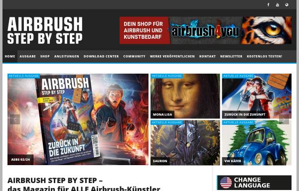Vorschau von www.airbrush-magazin.de, Airbrush Step by Step Magazin