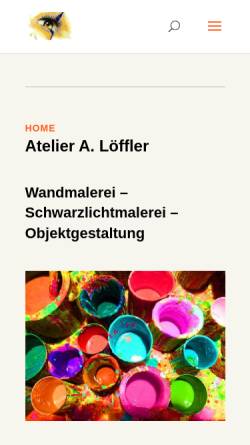 Vorschau der mobilen Webseite www.atelier-loeffler.de, Löffler, Alfred