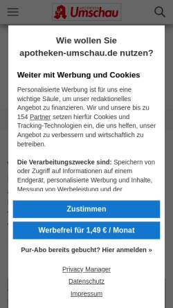 Vorschau der mobilen Webseite www.apotheken-umschau.de, Apotheken Umschau: Krankheiten im Überblick
