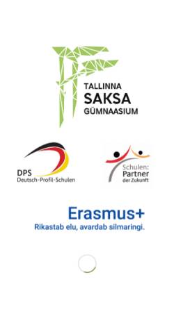 Vorschau der mobilen Webseite www.saksa.tln.edu.ee, Tallinna Saksa Gümnaasiumi, Estland - Deutsche Abteilung