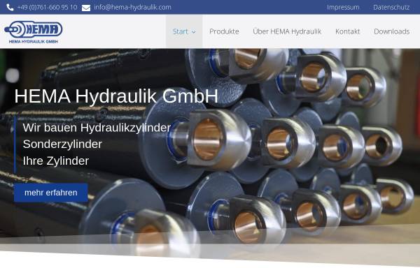Vorschau von www.hema-hydraulik.com, Hema-Hydraulik GmbH