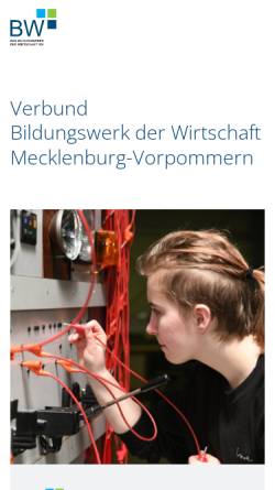 Vorschau der mobilen Webseite www.bildungswerk-wirtschaft.de, Bildungswerk der Wirtschaft