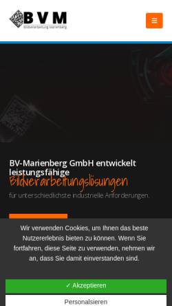 Vorschau der mobilen Webseite www.bv-m.de, Bildverarbeitung Marienberg
