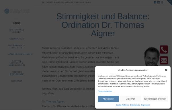 Vorschau von dr-aigner.com, Dr. Thomas Aigner
