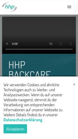 Vorschau der mobilen Webseite www.hhp.de, hhp Deutschland