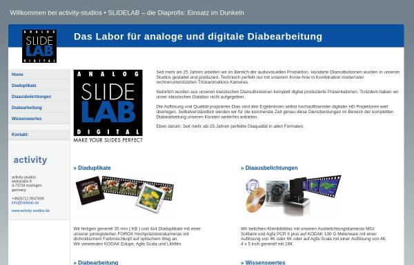 Vorschau von www.slidelab.de, Slidelab