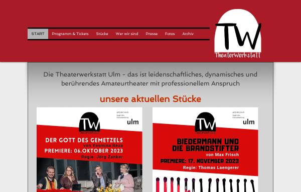 Vorschau von www.tw-ulm.de, Theaterwerkstatt