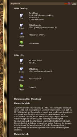 Vorschau der mobilen Webseite www.casino-software.de, Bksoft Bernd Karle Hard- und Softwareentwicklung