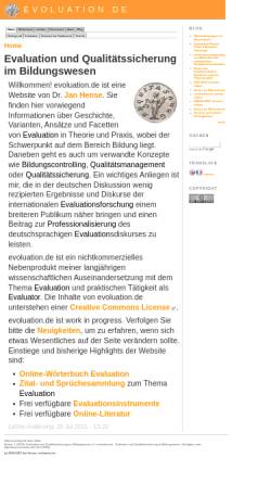Vorschau der mobilen Webseite www.evoluation.de, Evoluation.de