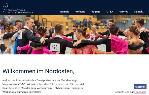 Vorschau von www.tanzsport-mv.de, Tanzsportverband Mecklenburg-Vorpommern e.V.