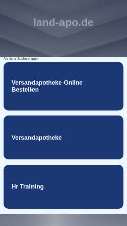 Vorschau der mobilen Webseite www.land-apo.de, CauSolyt-Komplexdestillate