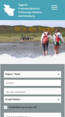 Vorschau der mobilen Webseite jugendfreizeitstaetten.de, Jugend-Freizeitstätten