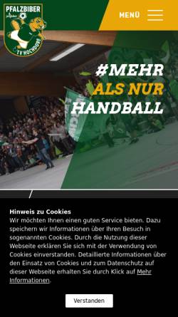 Vorschau der mobilen Webseite www.tv-hochdorf.com, TV Hochdorf Handball „Die Biber“