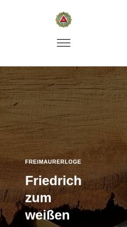Vorschau der mobilen Webseite fzwp.org, Freimaurerloge Friedrich zum weißen Pferde Nr. 19 im Orient Hannover