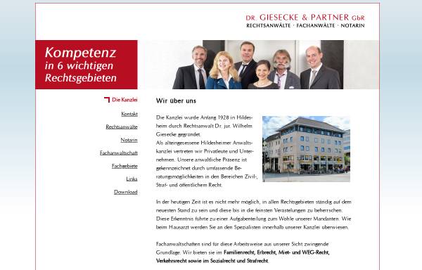 Vorschau von www.dr-giesecke-partner.de, Rechtsanwälte Dr. Giesecke & Partner GBR