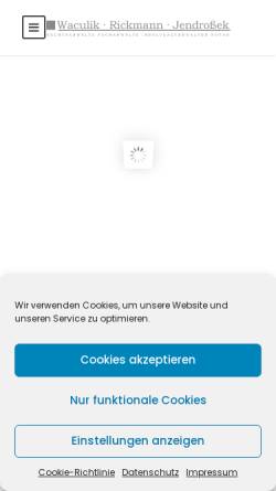 Vorschau der mobilen Webseite www.waculik.de, Rechtsanwälte in Jever