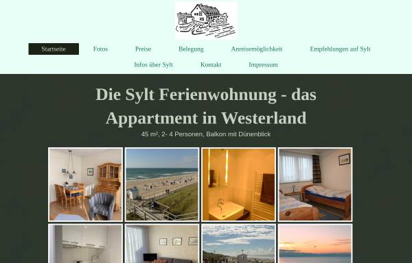 Vorschau von www.die-sylt-ferienwohnung.de, Die Sylt Ferienwohnung