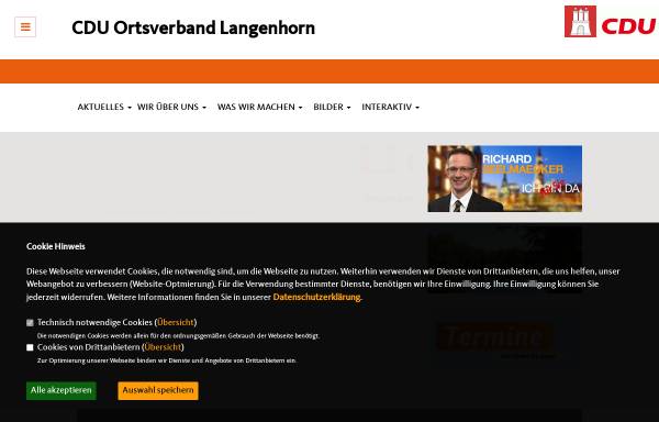 Vorschau von www.cdulangenhorn.de, CDU-Ortsverband Langenhorn