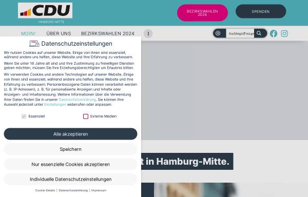 Vorschau von www.cdu-hamburg-mitte.de, CDU Hamburg-Mitte