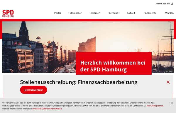 Vorschau von www.spd-hamburg.de, SPD Distrikt Hamburg St. Georg