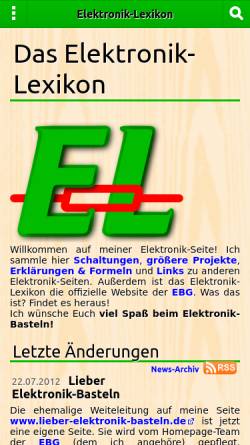 Vorschau der mobilen Webseite www.duran2.de, Das Elektronik-Lexikon von Florian Edelmann