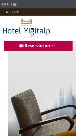 Vorschau der mobilen Webseite www.yigitalp.com, Hotel Yigitalp Istanbul