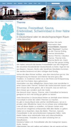 Vorschau der mobilen Webseite www.therme-sauna-freizeitbad.de, Therme-, Sauna- und Freizeitbadverzeichnis für Deutschland
