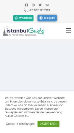 Vorschau der mobilen Webseite www.istanbulguide.de, Istanbulguide