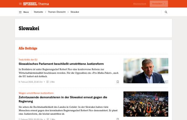 Der Spiegel - Themenseite