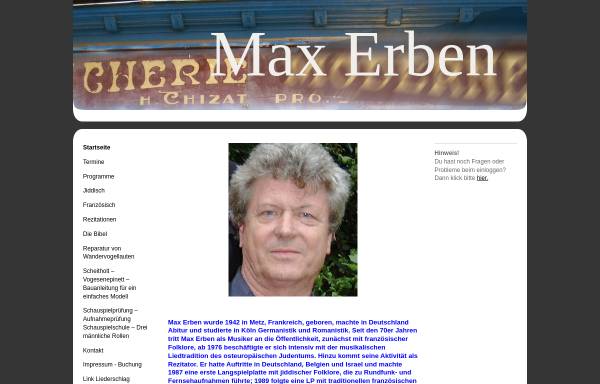 Vorschau von max-erben.jimdo.com, Erben, Max