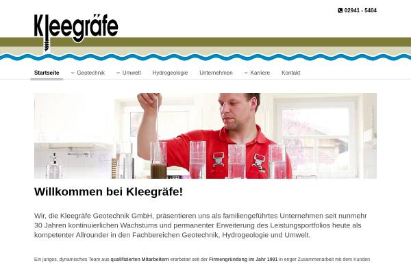 Vorschau von www.kleegraefe.com, Kleegräfe Geotechnik GmbH