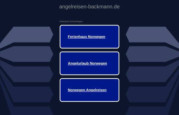Vorschau von www.angelreisen-backmann.de, Angelreisen Backmann
