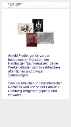 Vorschau der mobilen Webseite www.arnold-fiedler.com, Arnold Fiedler
