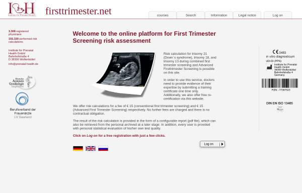 Vorschau von www.firsttrimester.net, Firsttrimester