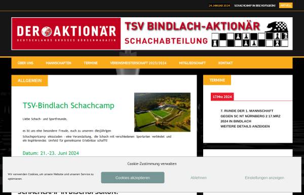 TSV Bindlach-Aktionär, Schachabteilung