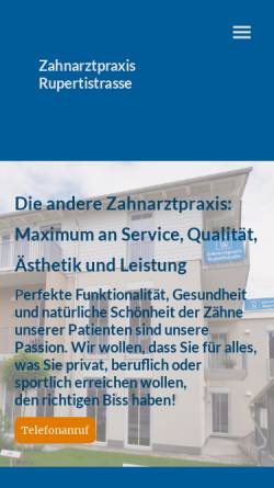 Vorschau der mobilen Webseite www.drlederer.de, Zahnarztpraxis Dr. Thomas Lederer