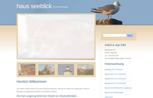 Vorschau von www.haus-seeblick-langeoog.de, Haus Seeblick