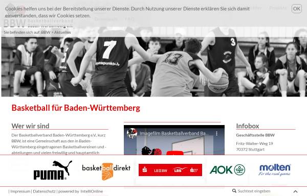 Vorschau von bbwbasketball.net, Basketballverband Baden-Württemberg e.V.