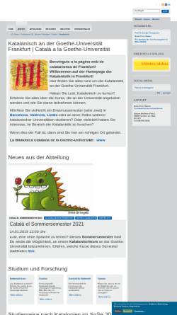 Vorschau der mobilen Webseite www2.uni-frankfurt.de, Die Zeitschrift für Katalanistik im Internet