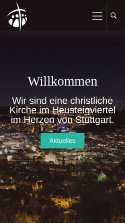 Vorschau der mobilen Webseite www.liebenzeller-gemeinde-stuttgart.de, Liebenzeller Gemeinde