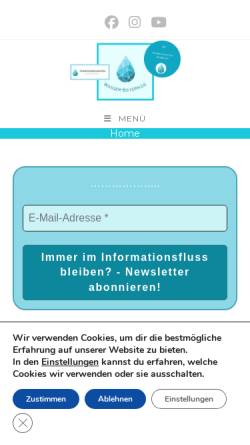 Vorschau der mobilen Webseite www.wasser-bayern.de, Wasser-Bayern - Wasser-Info-Team Bayern e. V