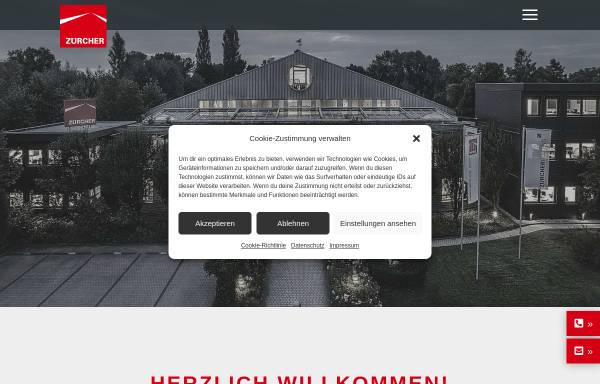 Vorschau von www.zuercher.de, Zürcher Bau GmbH