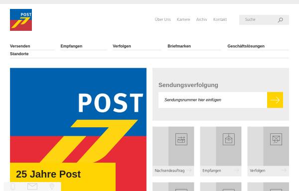 Vorschau von www.post.li, LIElogistik - Liechtensteinische Post AG