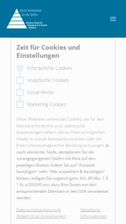 Vorschau der mobilen Webseite bs-muc.de, Business School für Management & Vertrieb München