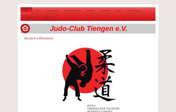 Vorschau von www.jc-tiengen.de, Judo-Club Tiengen e.V.