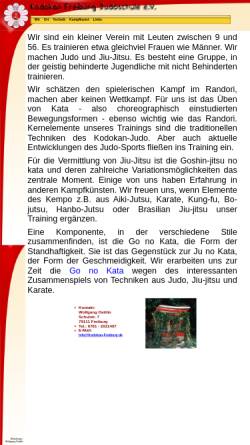 Vorschau der mobilen Webseite www.kodokan-freiburg.de, Kodokan Judoschule Freiburg