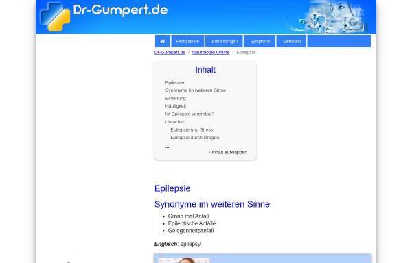 Vorschau von www.dr-gumpert.de, Dr. Gumpert: Epilepsie