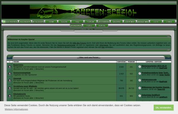 Vorschau von www.karpfen-spezial.de, Das Karpfen Portal
